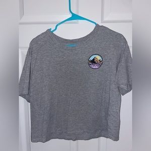 Pretty Rebel Gray Crop Tee